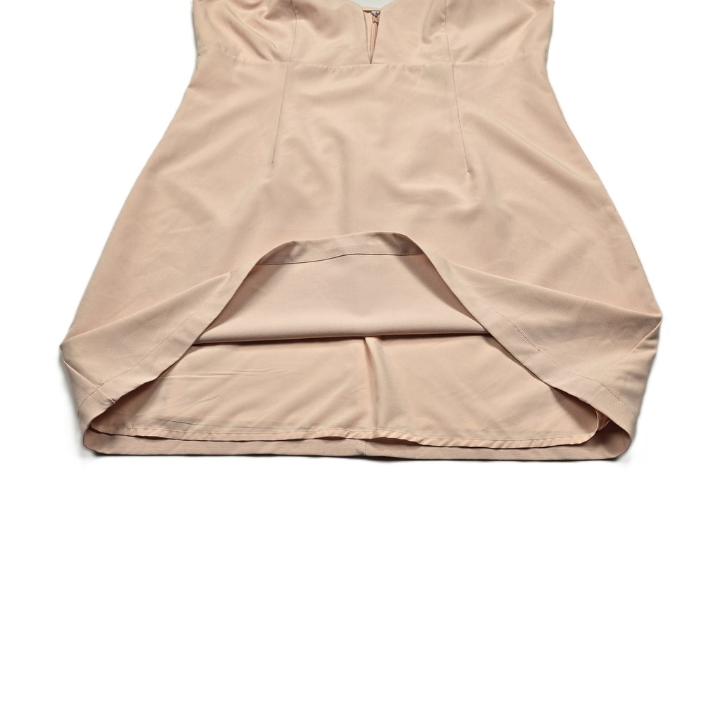 Lulus Women's Sultry Moments Blush Pink V-Neck Sleeveless Mini Dress Size XL - Picture 6 of 10